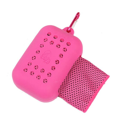 Chill Towel For Summer Workouts - Rose Red