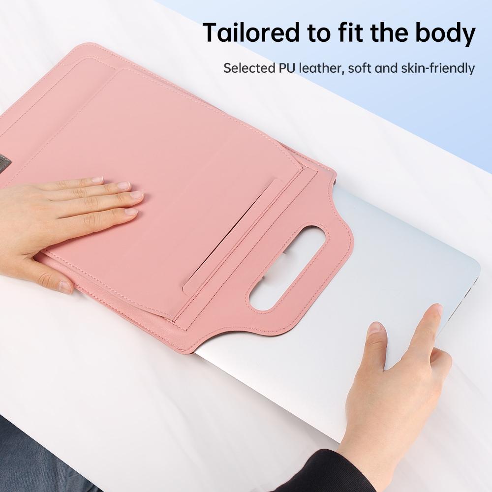 Versatile Laptop Bag with Mouse Pad Stand - Black