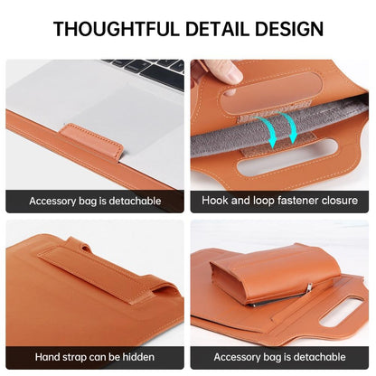 Versatile Laptop Bag with Mouse Pad Stand - Black