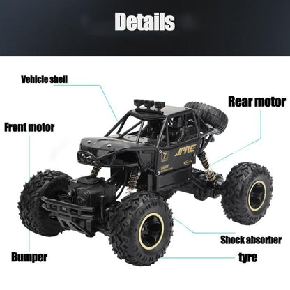Off-road Climbing Car with 2.4ghz Remote Control and Double Motors - Green