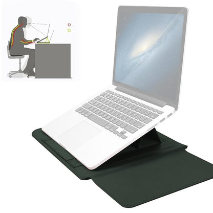 Universal Waterproof Laptop Bag Set With Handle Stand Pen Holder Winders Mouse & Charger Bags - Green