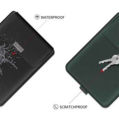 Universal Waterproof Laptop Bag Set With Handle Stand Pen Holder Winders Mouse & Charger Bags - Green