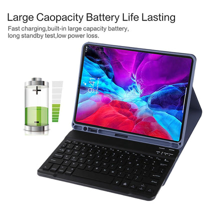 Bluetooth Tablet Case For Ipad Pro 11 With Detachable Microfiber Leather Backlight Pen Slot & Holder - Green
