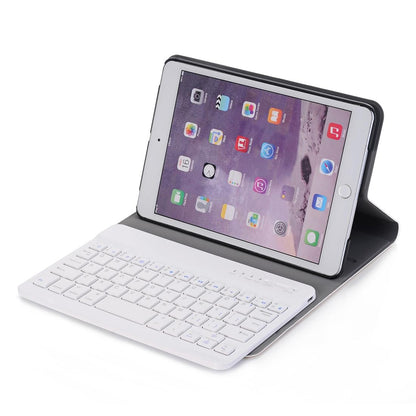 Universal Ultra-Thin Tablet Case With Bluetooth Keyboard For Ipad Mini 3 / 2 / 1 - Horizontal Flip Design - Rose Gold