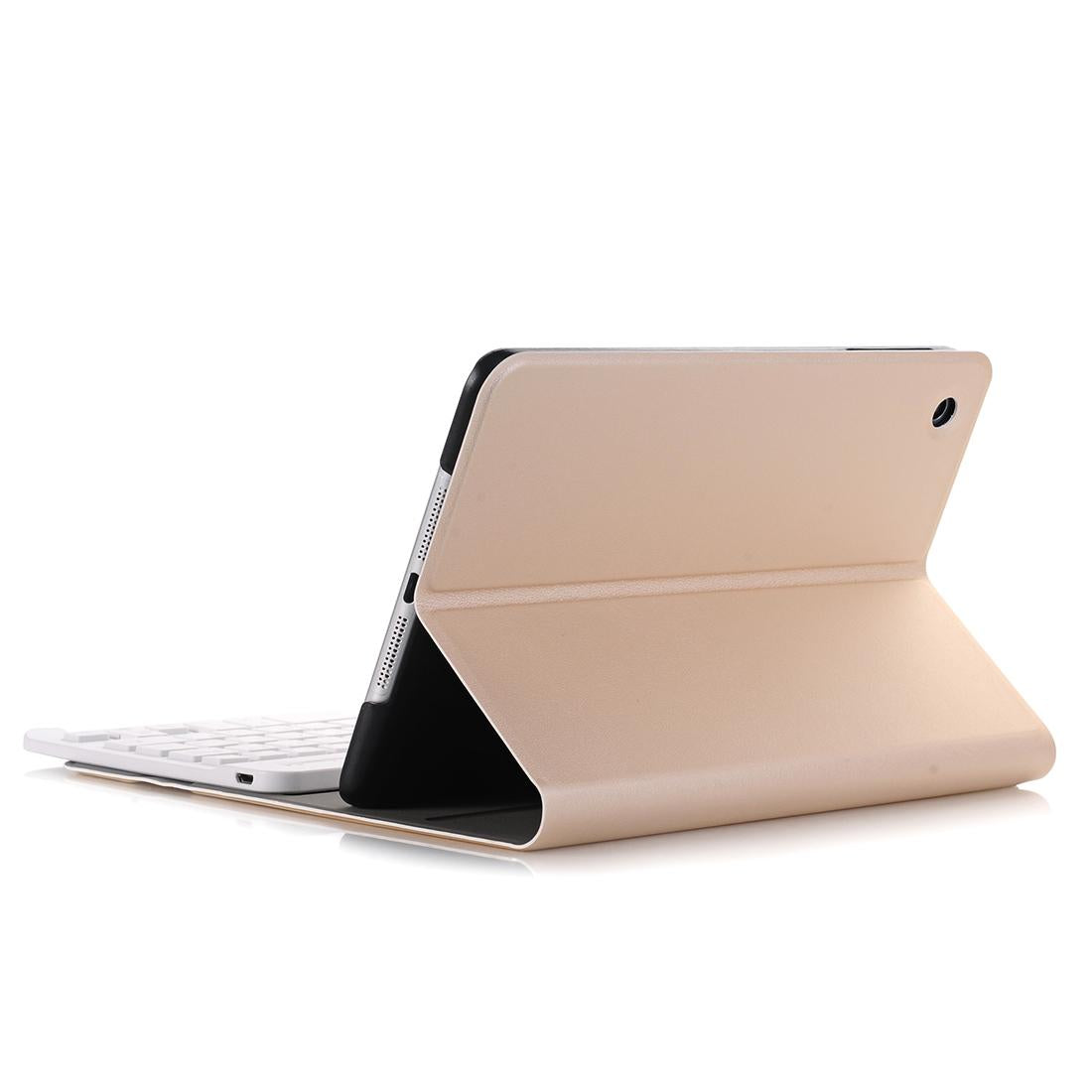 Universal Ultra-Thin Tablet Case With Bluetooth Keyboard For Ipad Mini 3 / 2 / 1 - Horizontal Flip Design - Rose Gold
