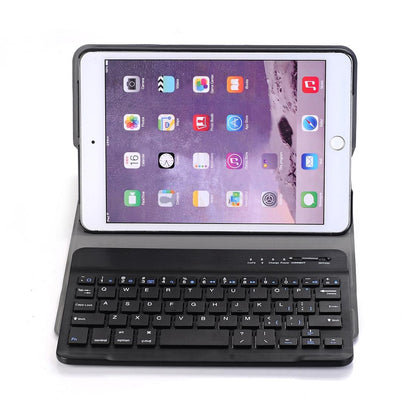 Universal Ultra-Thin Tablet Case With Bluetooth Keyboard For Ipad Mini 3 / 2 / 1 - Horizontal Flip Design - Rose Gold