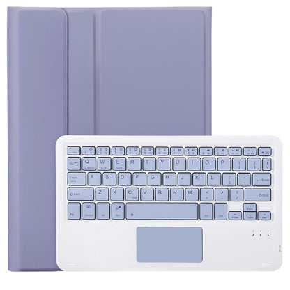 2022 Ipad 10.9 Lambskin Bluetooth Keyboard Case With Pen Slot - Rose Gold