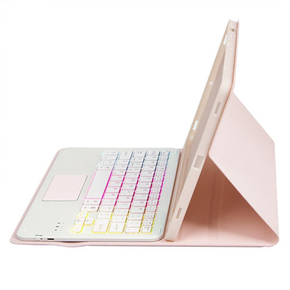 2022 Ipad 10.9 Lambskin Keyboard Case With Backlight & Pen Slot - Rose Gold