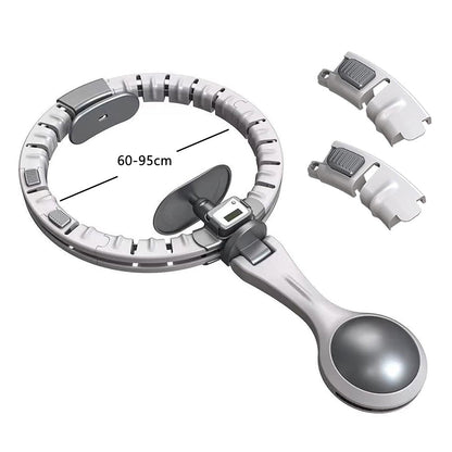 Vibe Geeks 360 Degree Smart Infinity Intelligent Hula Hoop - Gray 2  Adjustable Suction