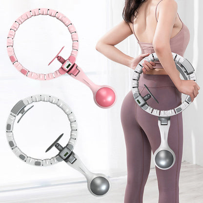 Vibe Geeks 360 Degree Smart Infinity Intelligent Hula Hoop - Gray 3  Adjustable Suction