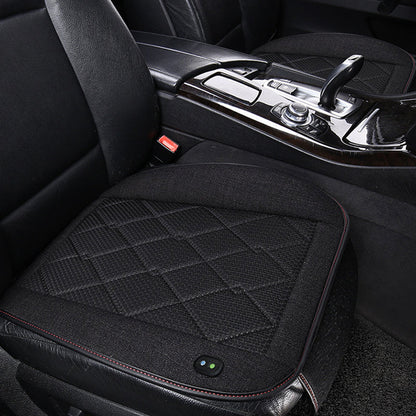 Vibe Geeks Car Seat Cover Cooling Pad Electric Air Ventilator Seat Cushion - Beige