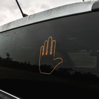 Vibe Geeks Finger Gesture Vehicle Light for Road Hand Signal with Remote Control- Battery Operated - Men