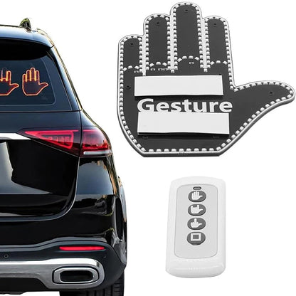 Vibe Geeks Finger Gesture Vehicle Light for Road Hand Signal with Remote Control- Battery Operated - Men