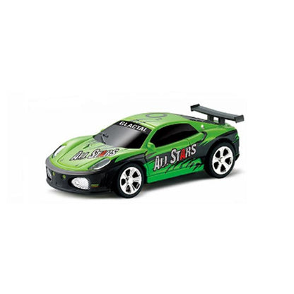 Mini Rc Car with Remote Control - Coke can Design - Black + Orange