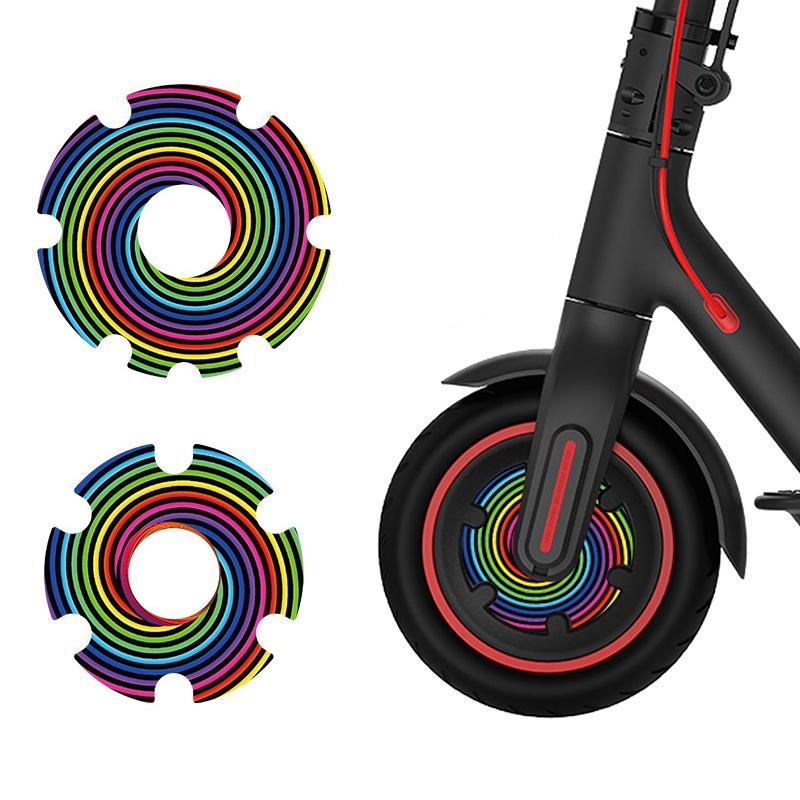 Waterproof Sticker for Xiaomi M365 Scooter Motor - 1 Pair - Colorful 8