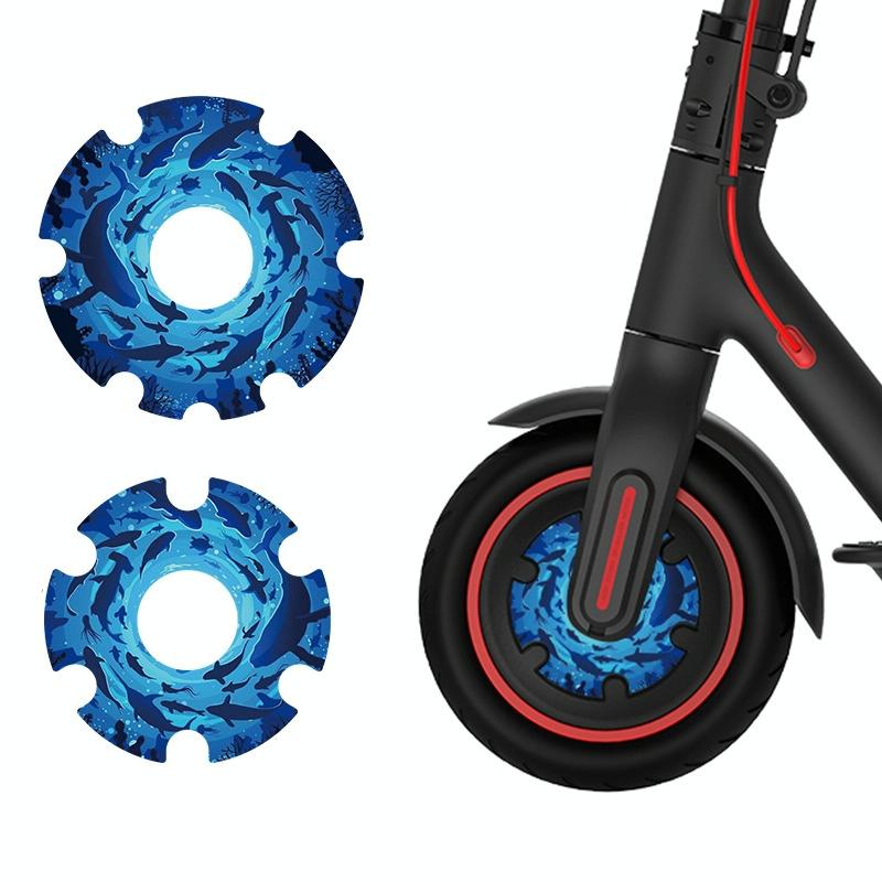 Waterproof Sticker for Xiaomi M365 Scooter Motor - 1 Pair - Colorful 8