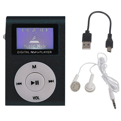 Mini Mp3 Player With Screen 128M+Earphone+Cable - Red
