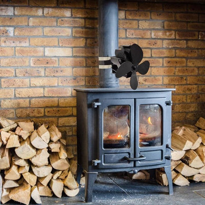 Thermodynamic Wall Mounted Fireplace Fan - no Magnets - Blue