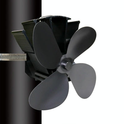 Thermodynamic Wall Mounted Fireplace Fan - no Magnets - Blue