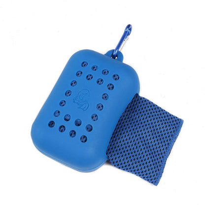 Chill Towel For Summer Workouts - Cylindrical Sky Blue