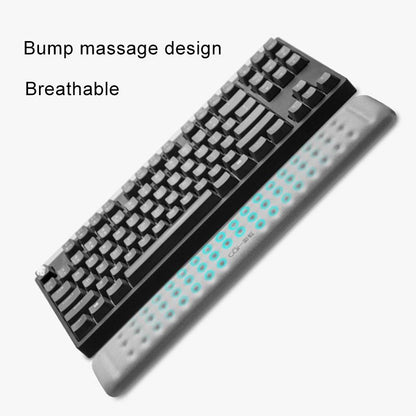 Memory Foam Keyboard Wrist Rest & Mouse Pad - Grey