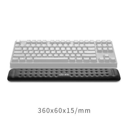 Memory Foam Keyboard Wrist Rest & Mouse Pad - Grey