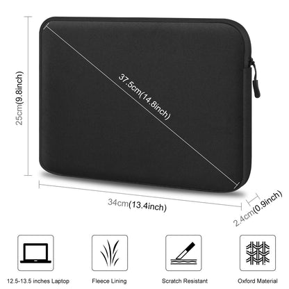 13 Laptop Sleeve Briefcase for 12.5-13.5 Laptops - Zipper Closure - Grey