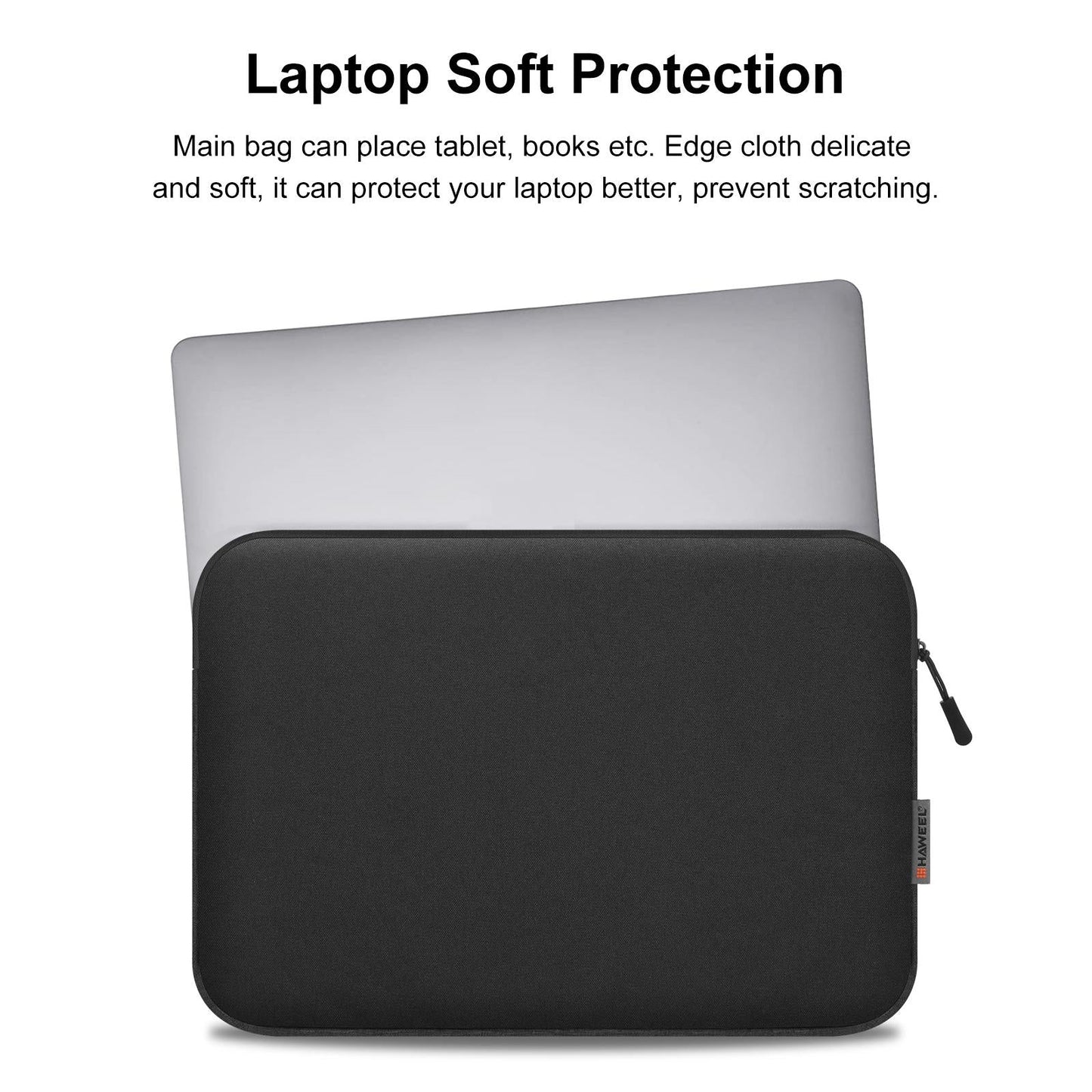 13 Laptop Sleeve Briefcase for 12.5-13.5 Laptops - Zipper Closure - Grey