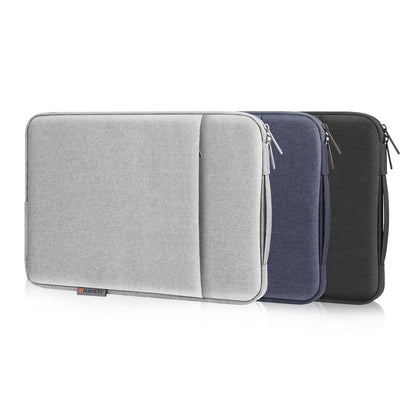 12.5-13.5 Inch Laptop Sleeve Briefcase with Zipper and Handle - Grey