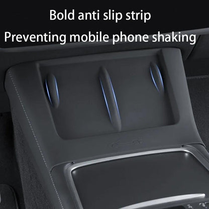Wireless Charging Silicone Mat for Tesla Model 3 / y Center Console - Grey
