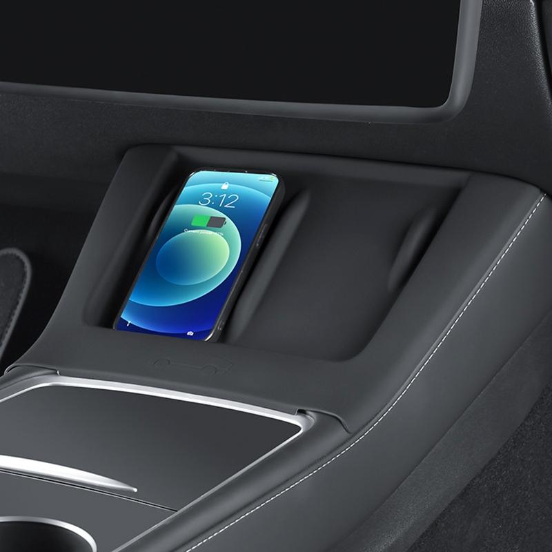 Wireless Charging Silicone Mat for Tesla Model 3 / y Center Console - Grey