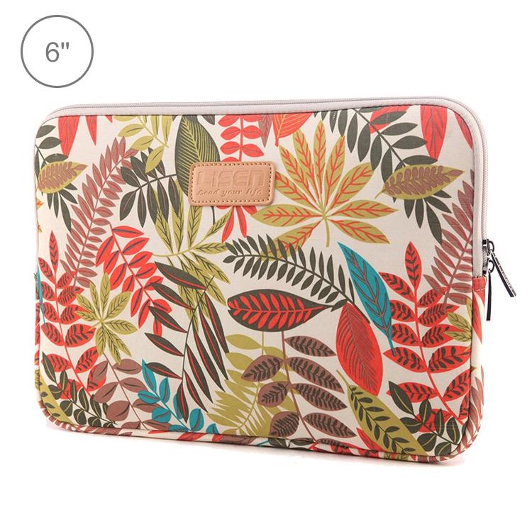 Colourful Leaves Sleeve Case for Amazon Kindle - Zipper Briefcase - Grey