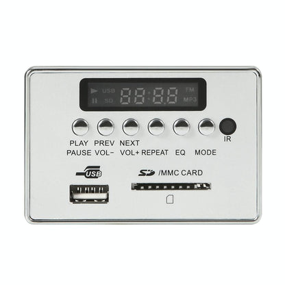 Car Mp3 Player Board With Bluetooth Fm Radio Sd / Usb / Aux Remote - Silver Grey