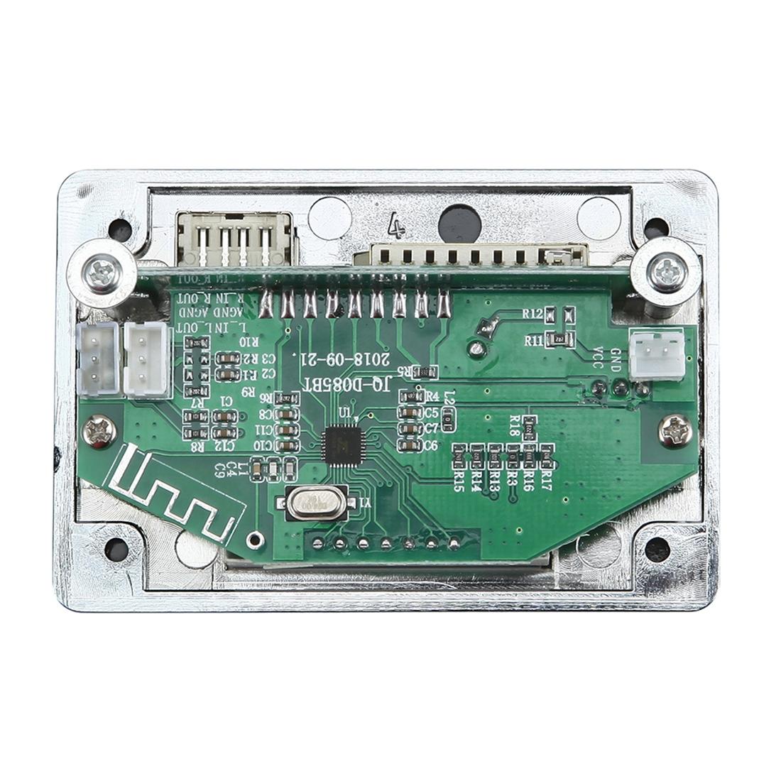 Car Mp3 Player Board With Bluetooth Fm Radio Sd / Usb / Aux Remote - Silver Grey