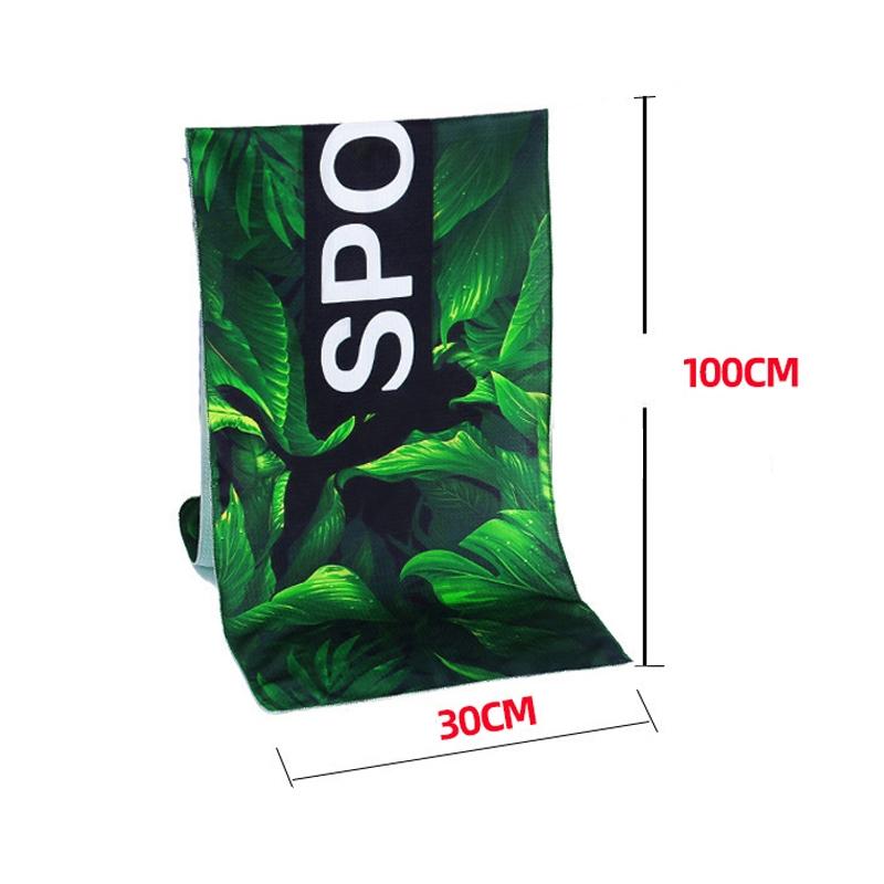 Quick Drying Cooling Towel For Outdoor Sports 100 X 30Cm - Blue Feather