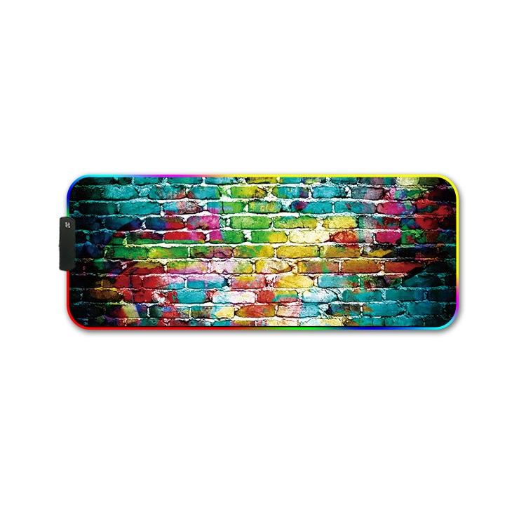 Rgb Non Slip Mouse Pad With Thermal Transfer - Brontosaurus