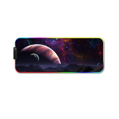 Rgb Non Slip Mouse Pad With Thermal Transfer - Brontosaurus