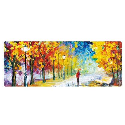 Large Desk Mouse Pad For Oil Painting - Starry Night