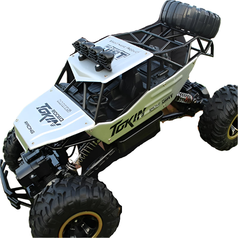 Off-road Climbing Car with 2.4ghz Remote Control and Double Motors - Gold