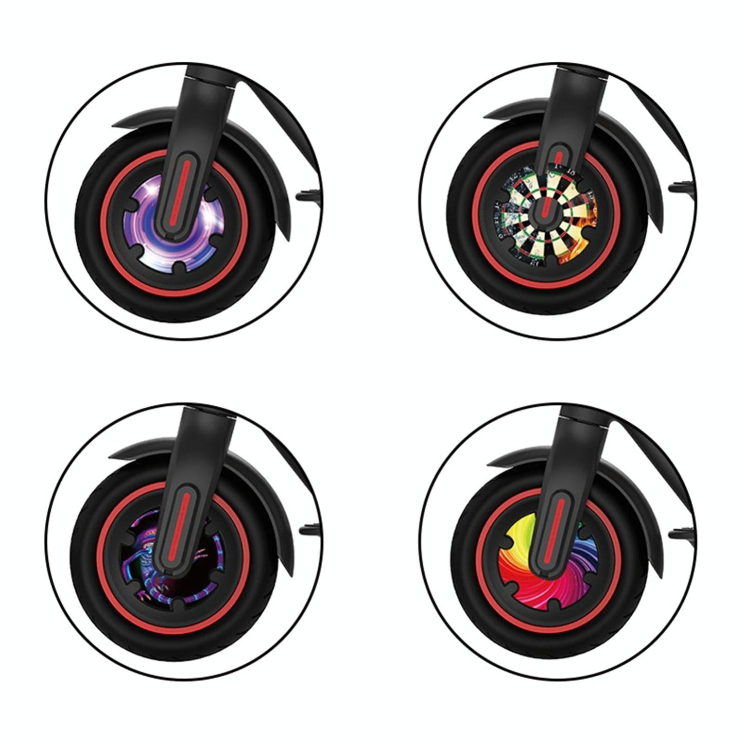 Waterproof Sticker for Xiaomi M365 Scooter Motor - 1 Pair - Colorful 10