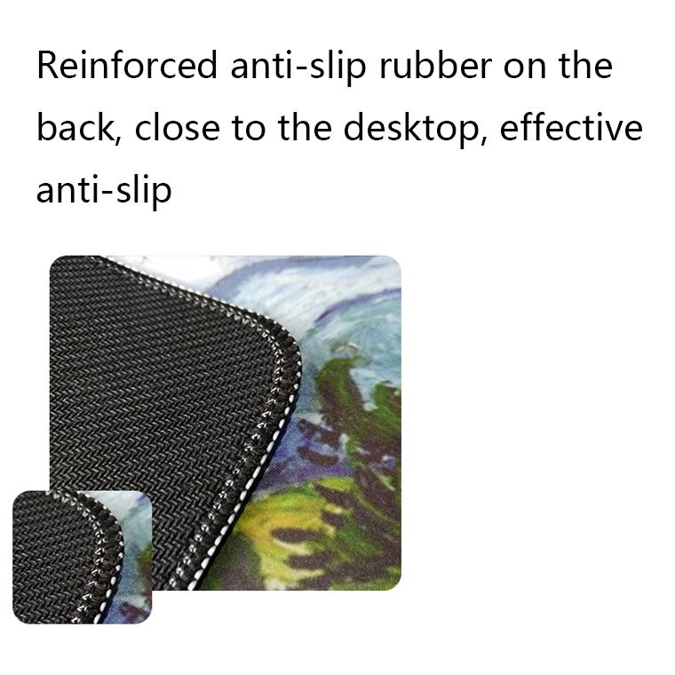 Large Desk Mouse Pad For Oil Painting - Apricot Flower
