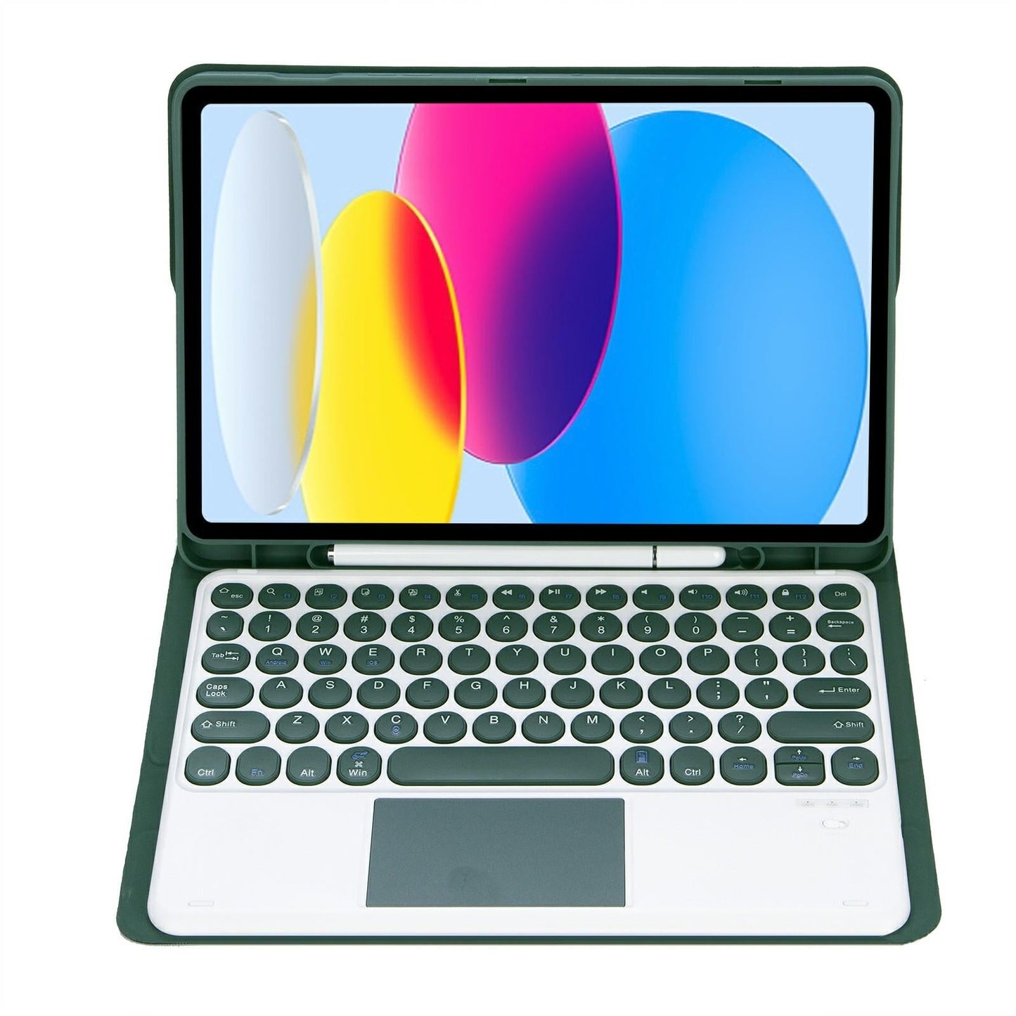 2022 Ipad 10.9 Lambskin Bluetooth Keyboard Case With Pen Slot - Gold