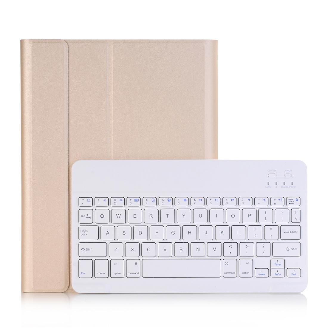 Universal Ultra-Thin Tablet Case With Bluetooth Keyboard For Ipad 4 / 3 / 2 - Horizontal Flip - Gold