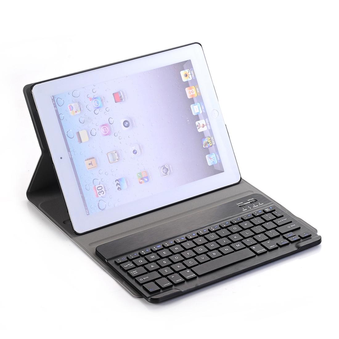 Universal Ultra-Thin Tablet Case With Bluetooth Keyboard For Ipad 4 / 3 / 2 - Horizontal Flip - Gold