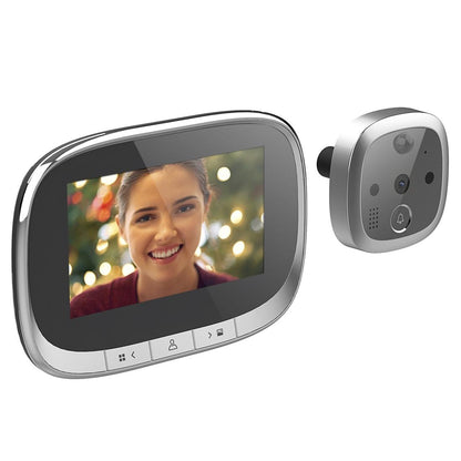 4.3 Security Door Viewer With 1.0Mp Camera Motion Detection Night Vision & Music - 145 Degree Wide Angle & Tf Card - Gold