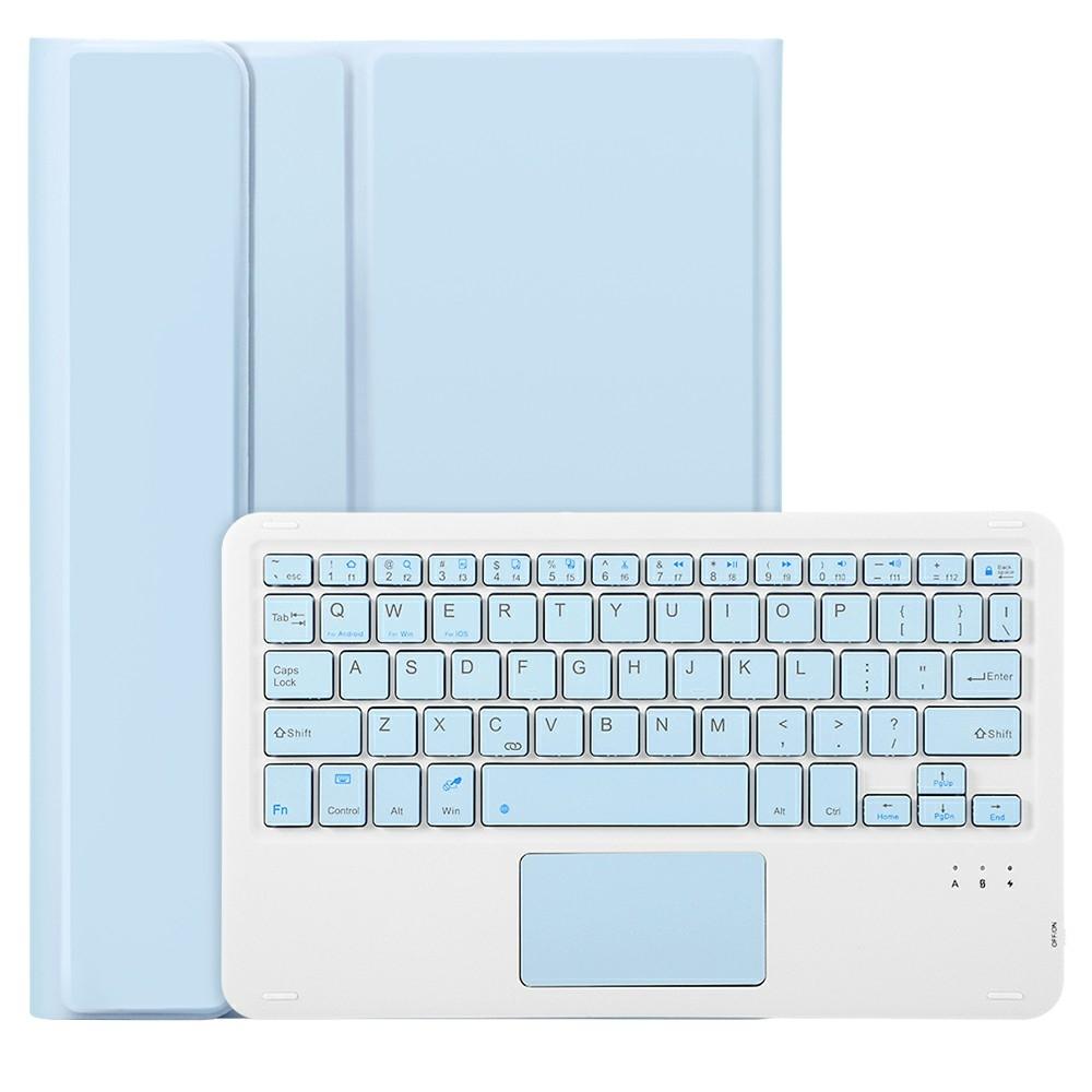 2022 Ipad 10.9 Lambskin Bluetooth Keyboard Case With Pen Slot - Gold