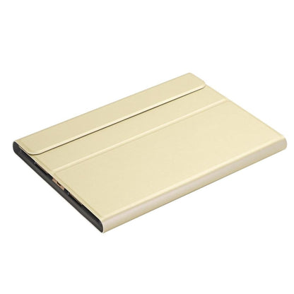 10.2 Ipad Bluetooth Keyboard Case With Stand - Ultra-Thin & Detachable - Gold