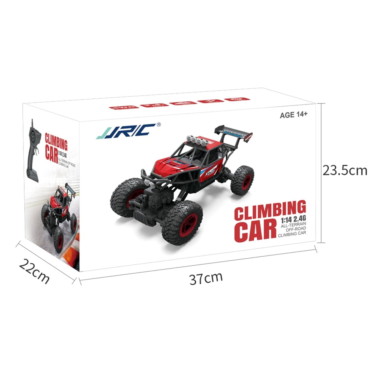 Alloy Climbing Car - 1 14 4wd Remote Control - Blue