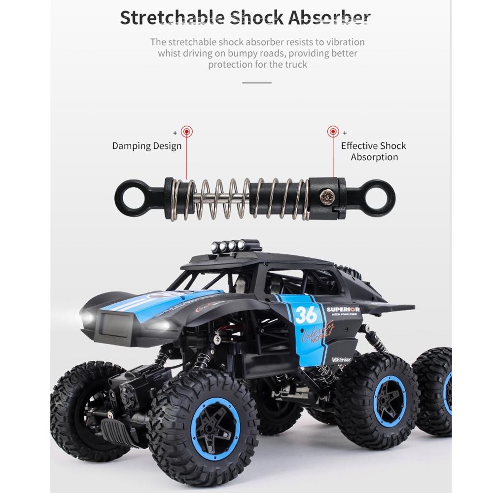 6-drive 2.4g Rc Off-road Car - Remote Control Vehicle - Blue