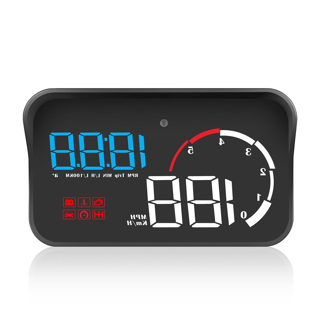 Universal Car Obd2 Hud 3.5 Inch Vehicle Head Up Display - Blue